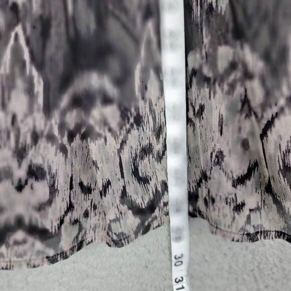 Joie Sheer Cover up Blouse Womens Medium Silk Flowy Black White Button Up Boho - Picture 9 of 14